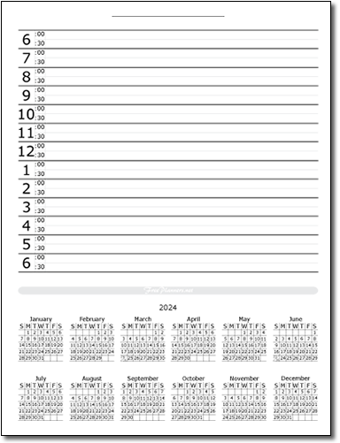 2024 Monthly Calendar Planner Style 1
