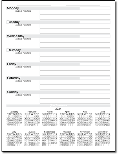 2024 Monthly Calendar Planner Style 2