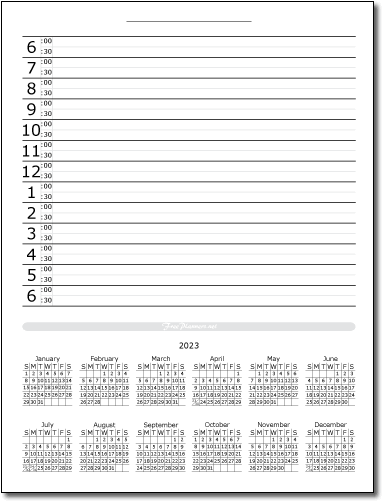 2023 Monthly Calendar Planner Style 1
