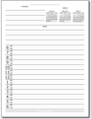 2023 Monthly Calendar Planner Style 4
