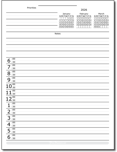 2026 Monthly Calendar Planner Style 4