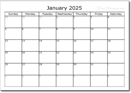 2025 Monthly Calendar Planners