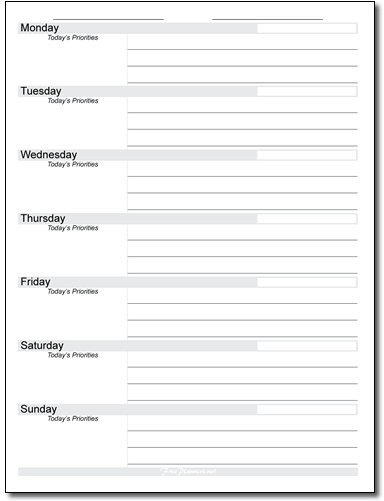 Weekly Planner Style 2