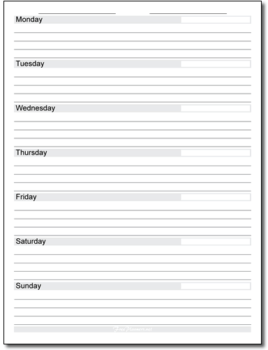 Weekly Planner Style 6