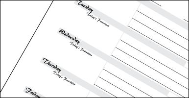 Weekly Planners